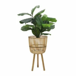 Cheap 😀 Sagebrook Home Set Of 2 Wicker Footed Planters 10, 12", Natural 23"H - 12.0" X 12.0" X 23.0" 🔔 -Sagebrook Home Online Shop unnamed file 1700