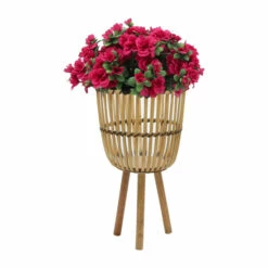 Cheap 😀 Sagebrook Home Set Of 2 Wicker Footed Planters 10, 12", Natural 23"H - 12.0" X 12.0" X 23.0" 🔔 -Sagebrook Home Online Shop unnamed file 1701