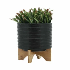 Wholesale 😍 Sagebrook Home 8" Textured Planter With Stand, Black 7.0"H - 8.0" X 8.0" X 7.0" ✔️ -Sagebrook Home Online Shop unnamed file 1712