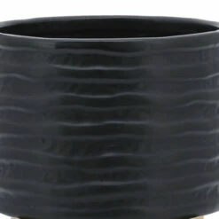 Outlet 👍 Sagebrook Home 5" Textured Planter With Stand, Black 5.0"H - 6.0" X 6.0" X 5.0" ✔️ -Sagebrook Home Online Shop unnamed file 1723