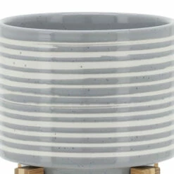 Wholesale 💯 Sagebrook Home Ceramic 5" Planter On Stand, Gray 7.0"H - 5.25" X 5.25" X 7.0" 😉 -Sagebrook Home Online Shop unnamed file 1731