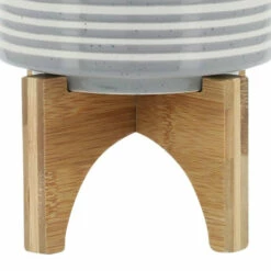 Wholesale 💯 Sagebrook Home Ceramic 5" Planter On Stand, Gray 7.0"H - 5.25" X 5.25" X 7.0" 😉 -Sagebrook Home Online Shop unnamed file 1732