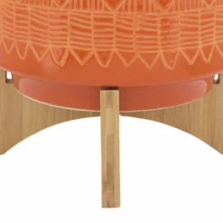 Top 10 🔥 Sagebrook Home Ceramic 10" Aztec Planter On Wooden Stand, Orange 11.0"H - 10.0" X 10.0" X 11.0" ⭐ -Sagebrook Home Online Shop unnamed file 1754