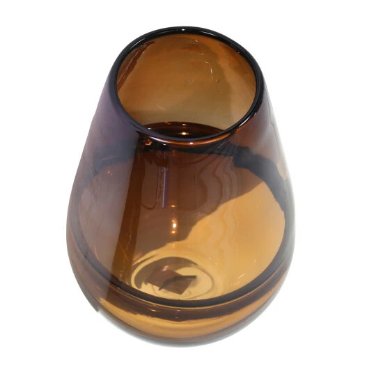 Top 10 π Sagebrook Home Glass, 11" Handmade Oval Vase,brown 10.63"H π 4 Top 10 π Sagebrook Home Glass, 11" Handmade Oval Vase,brown 10.63"H π - Image 2