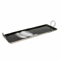 Discount 🛒 Sagebrook Home 32X10 Metal Tray W/ Handle, Black 🛒