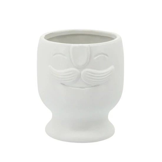 Top 10 π Sagebrook Home Set Of 2 Face Planter 6, 7", White 8.0"H - 7.0" X 7.0" X 8.0" π 6 Top 10 π Sagebrook Home Set Of 2 Face Planter 6, 7", White 8.0"H - 7.0" X 7.0" X 8.0" π - Image 4