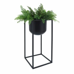 Best Pirce 💯 Sagebrook Home Metal, Set Of 2 10, 12"d Planters, Black 24"H - 12.0" X 12.0" X 24.0" 🎁 -Sagebrook Home Online Shop unnamed file 1869
