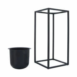 Best Pirce 💯 Sagebrook Home Metal, Set Of 2 10, 12"d Planters, Black 24"H - 12.0" X 12.0" X 24.0" 🎁 -Sagebrook Home Online Shop unnamed file 1872