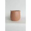 New 🎁 Sagebrook Home Ceramic 6" Chevron Hanging Planter, D.rose 6"H - 7.0" X 7.0" X 6.0" ⌛