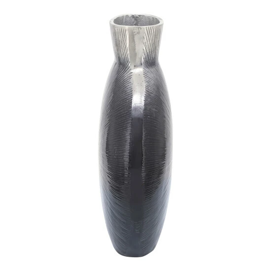 Best deal ⭐ Sagebrook Home 16" Ribbed Metal Vase, 2-tone Black 15.5"H 🛒 6 Best deal ⭐ Sagebrook Home 16" Ribbed Metal Vase, 2-tone Black 15.5"H 🛒 - Image 4