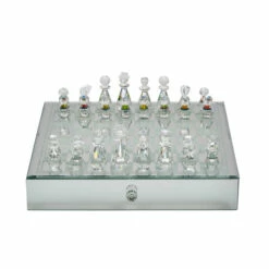 Discount ⭐ Sagebrook Home Crystal , Mirrored Chess Set,silver 3"H - 14.0" X 14.0" X 3.0" ✔️ -Sagebrook Home Online Shop unnamed file 1919