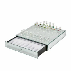 Discount ⭐ Sagebrook Home Crystal , Mirrored Chess Set,silver 3"H - 14.0" X 14.0" X 3.0" ✔️ -Sagebrook Home Online Shop unnamed file 1920