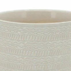 New 🧨 Sagebrook Home Set Of 2 Tribal Planter With Saucer 6, 8", White 8"H - 8.0" X 8.0" X 8.0" 🤩 -Sagebrook Home Online Shop unnamed file 1956