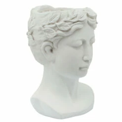 Budget 🤩 Sagebrook Home Resin, 9" Lady Head Planter, White 15"H - 9.0" X 10.0" X 15.0" 👏 -Sagebrook Home Online Shop unnamed file 1989