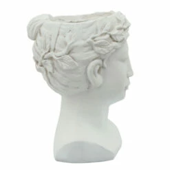 Budget 🤩 Sagebrook Home Resin, 9" Lady Head Planter, White 15"H - 9.0" X 10.0" X 15.0" 👏 -Sagebrook Home Online Shop unnamed file 1990
