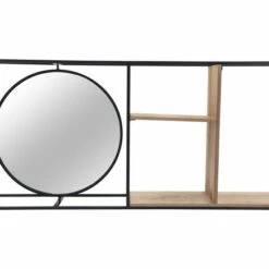 Best Pirce 🔔 Sagebrook Home Metal, Wood 34"l Wall Shelf With Mirror, Black, Brow 16.0"H - 34.0" X 5.5" X 16.0" ❤️ -Sagebrook Home Online Shop unnamed file 1998