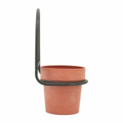 Deals 💯 Sagebrook Home Metal, 11"h Wall Planter, Black, Terracotta 11.0"H - 7.0" X 6.0" X 11.0" 🌟 -Sagebrook Home Online Shop unnamed file 2019