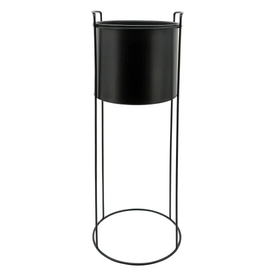 Best Sale 🛒 Sagebrook Home Metal Set Of 3 8, 10, 12" Round Planters With Stand, Black 32.0"H - 11.0" X 11.0" X 32.0" ⭐ 4 Best Sale 🛒 Sagebrook Home Metal Set Of 3 8, 10, 12" Round Planters With Stand, Black 32.0"H - 11.0" X 11.0" X 32.0" ⭐ - Image 2