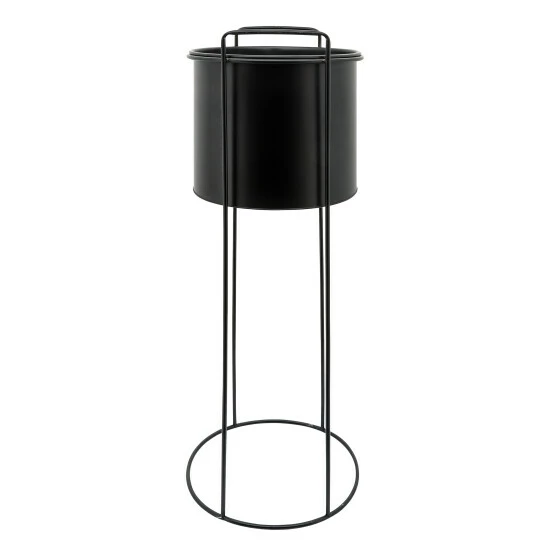 Best Sale 🛒 Sagebrook Home Metal Set Of 3 8, 10, 12" Round Planters With Stand, Black 32.0"H - 11.0" X 11.0" X 32.0" ⭐ 6 Best Sale 🛒 Sagebrook Home Metal Set Of 3 8, 10, 12" Round Planters With Stand, Black 32.0"H - 11.0" X 11.0" X 32.0" ⭐ - Image 4