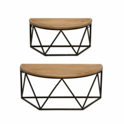 Promo ๐ Sagebrook Home Wood , Metal 16" L Demilune Wall Shelf, Brown 7.0"H - 16.0" X 8.0" X 7.0" โค๏ธ 9 Promo ๐ Sagebrook Home Wood , Metal 16" L Demilune Wall Shelf, Brown 7.0"H - 16.0" X 8.0" X 7.0" โค๏ธ -Sagebrook Home Online Shop unnamed file 2087