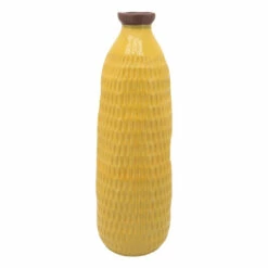 Brand new 👏 Sagebrook Home 24" Dimpled Vase, Yellow 24"H ⭐