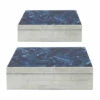 Coupon 💯 Sagebrook Home Resin Set Of 2 Herringbone Boxes, Navy - 12.0" X 8.0" X 4.0" 👏 -Sagebrook Home Online Shop unnamed file 2135
