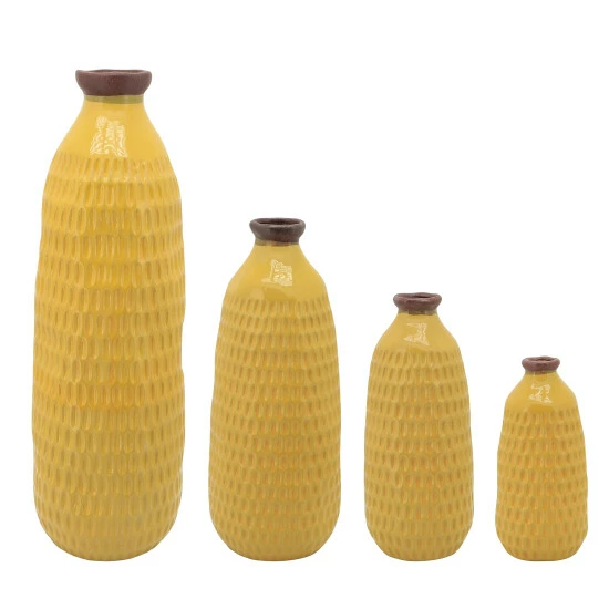 Brand new π Sagebrook Home 24" Dimpled Vase, Yellow 24"H β 4 Brand new π Sagebrook Home 24" Dimpled Vase, Yellow 24"H β - Image 2