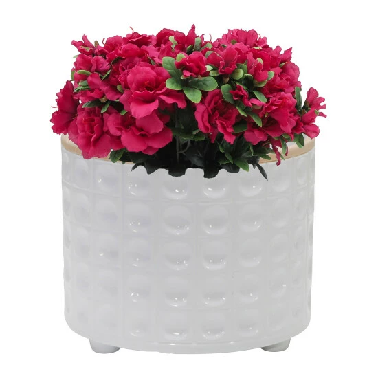 Promo ๐ Sagebrook Home Set Of 2 Ceramic Dimpled Footed Planter 10, 12", White 11"H - 12.0" X 12.0" X 11.0" โญ 8 Promo ๐ Sagebrook Home Set Of 2 Ceramic Dimpled Footed Planter 10, 12", White 11"H - 12.0" X 12.0" X 11.0" โญ - Image 6