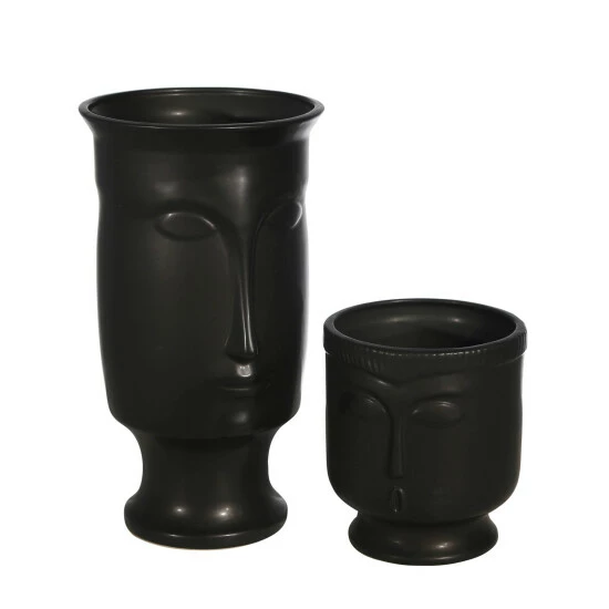 Best reviews of 😀 Sagebrook Home Ceramic 11" Face Vase Withbase,black 11.02"H ✔️ 8 Best reviews of 😀 Sagebrook Home Ceramic 11" Face Vase Withbase,black 11.02"H ✔️ - Image 6