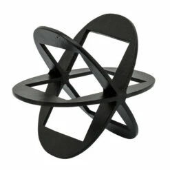 Hot Sale ๐ Sagebrook Home Metal, 8" Linked Orb, Black 6.0"H - 8.0" X 8.0" X 6.0" ๐