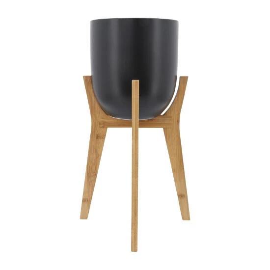 Cheapest ๐ Sagebrook Home Ceramic8" Planter With Wooden Stand, Black 19"H - 8.0" X 8.0" X 19.0" ๐ฅฐ 4 Cheapest ๐ Sagebrook Home Ceramic8" Planter With Wooden Stand, Black 19"H - 8.0" X 8.0" X 19.0" ๐ฅฐ - Image 2