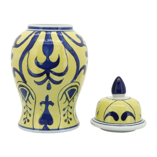 Top 10 π Sagebrook Home 14" Yellow, Blue Temple Jar, Bold 14"H - 8.0" X 7.5" X 14.0" βοΈ 4 Top 10 π Sagebrook Home 14" Yellow, Blue Temple Jar, Bold 14"H - 8.0" X 7.5" X 14.0" βοΈ - Image 2