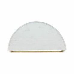 Hot Sale ✔️ Sagebrook Home Wood , Metal 12" L Demilune Wall Shelf, White 6.0"H - 12.0" X 6.0" X 6.0" 🧨 -Sagebrook Home Online Shop unnamed file 2257