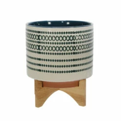 Buy 🥰 Sagebrook Home Ceramic 10" Planter On Stand With Dots, Blue 11.5"H - 9.75" X 9.75" X 11.5" 🌟 -Sagebrook Home Online Shop unnamed file 2268