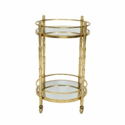Brand new 😉 Sagebrook Home Metal 28" 2 Tier Bar Cart, Gold 28.35"H - 17.32" X 9.06" X 28.35" 👍