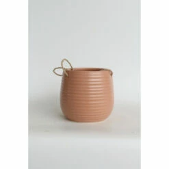 Flash Sale 😍 Sagebrook Home Ceramic 6" Hanging Planter, D.rose 6"H - 7.0" X 7.0" X 6.0" 👍