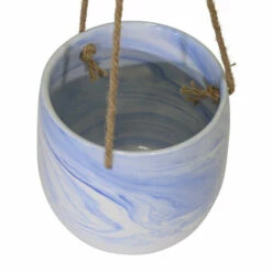 Cheap ⌛ Sagebrook Home Hanging Blue Marble Planter 6.75"H - 6.5" X 6.5" X 6.75" 😀 -Sagebrook Home Online Shop unnamed file 2284