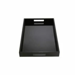 Wholesale 🛒 Sagebrook Home Black Wood, Glass Tray 2"H - 17.75" X 11.75" X 2.0" 🥰 -Sagebrook Home Online Shop unnamed file 229
