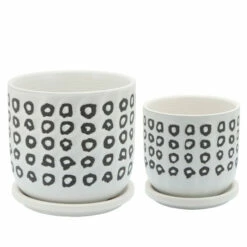 Top 10 ✔️ Sagebrook Home 6" Aztec Planter With Saucer, Black 6"H - 6.0" X 6.0" X 6.0" 🥰 -Sagebrook Home Online Shop unnamed file 231