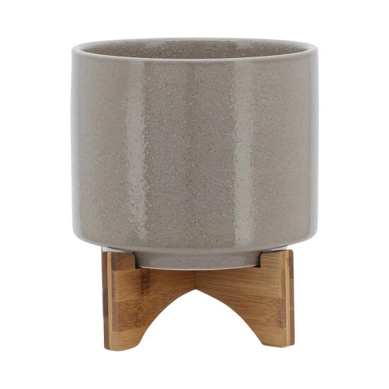 Best Pirce ๐ Sagebrook Home 8" Planter With Wood Stand, Beige 9.0"H - 8.0" X 8.0" X 9.0" ๐คฉ 3 Best Pirce ๐ Sagebrook Home 8" Planter With Wood Stand, Beige 9.0"H - 8.0" X 8.0" X 9.0" ๐คฉ