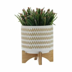 Best reviews of 💯 Sagebrook Home 8" Zig-zag Planter With Stand, White 9.0"H - 8.0" X 8.0" X 9.0" ✔️ -Sagebrook Home Online Shop unnamed file 2335