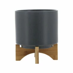 Brand new โ Sagebrook Home 8" Planter With Wood Stand, Matte Gray 9.0"H - 8.0" X 8.0" X 9.0" ๐ 10 Brand new โ Sagebrook Home 8" Planter With Wood Stand, Matte Gray 9.0"H - 8.0" X 8.0" X 9.0" ๐ -Sagebrook Home Online Shop unnamed file 2341