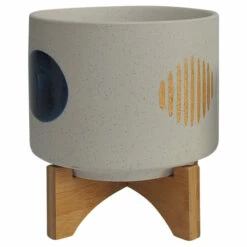 Cheap 🤩 Sagebrook Home Set Of 2 5, 8" Funky Planter With Stand, White 10.5"H - 7.75" X 7.75" X 10.5" 😀 -Sagebrook Home Online Shop unnamed file 2360