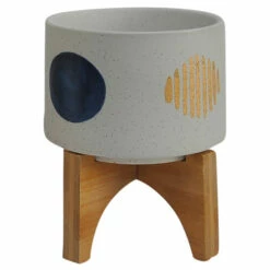 Cheap 🤩 Sagebrook Home Set Of 2 5, 8" Funky Planter With Stand, White 10.5"H - 7.75" X 7.75" X 10.5" 😀 -Sagebrook Home Online Shop unnamed file 2361