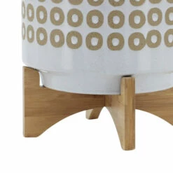 Hot Sale 🔥 Sagebrook Home 10" Circles Planter With Stand, White 12.0"H - 10.0" X 10.0" X 12.0" 🎉 -Sagebrook Home Online Shop unnamed file 2425