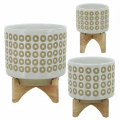 Best Pirce ✔️ Sagebrook Home 8" Circles Planter With Stand, White 9.0"H - 8.0" X 8.0" X 9.0" 🤩 -Sagebrook Home Online Shop unnamed file 2433