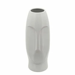Discount 😀 Sagebrook Home 14"h Face Vase, White 14"H ❤️ -Sagebrook Home Online Shop unnamed file 2457