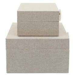 Flash Sale 👏 Sagebrook Home Wood, Set Of 2 7, 9" Box With Ring Detail, Beige 4"H - 9.0" X 5.0" X 4.0" 🛒 -Sagebrook Home Online Shop unnamed file 2464