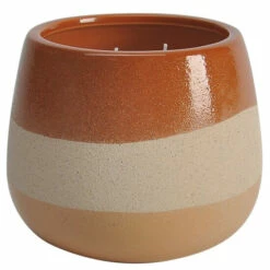 Outlet 🎉 Sagebrook Home Ceramic 6" Scented Candle, Orange 25oz 5.0"H - 6.0" X 6.0" X 5.0" 🛒