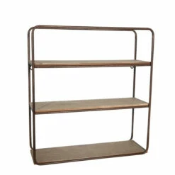 Best reviews of 👏 Sagebrook Home Metal , Wood 3 Tier Wall Shelf, Brown 19"H - 18.25" X 6.0" X 19.0" 💯